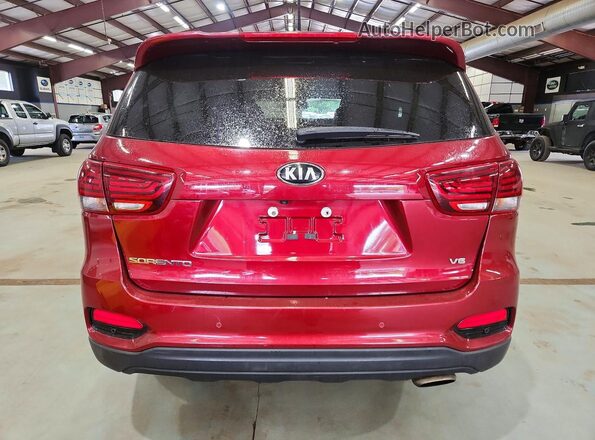5XYPGDA52LG695284 2020 KIA SORENTO Red Вид ззаду