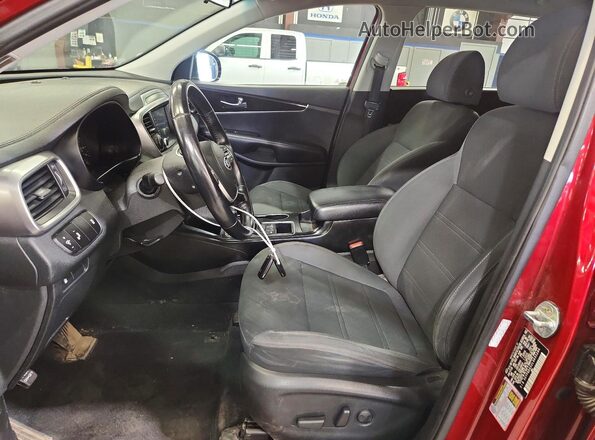 5XYPGDA52LG695284 2020 KIA SORENTO Red Вид салону спереду