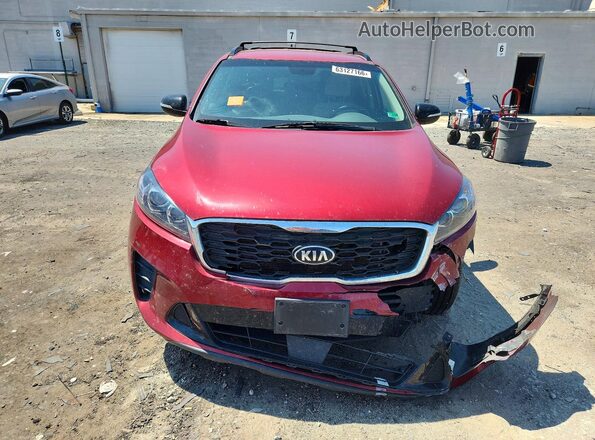 5XYPGDA52LG697455 2020 KIA SORENTO Red Widok z przodu