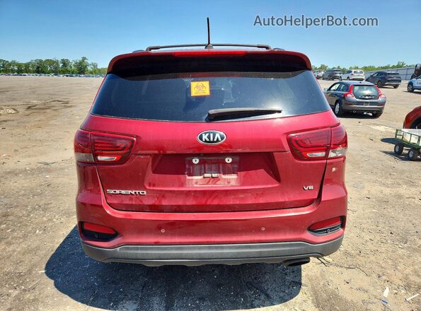 5XYPGDA52LG697455 2020 KIA SORENTO Red Widok z tyłu