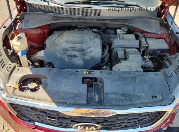 5XYPGDA52LG697455 2020 KIA SORENTO Red Widok komory silnika