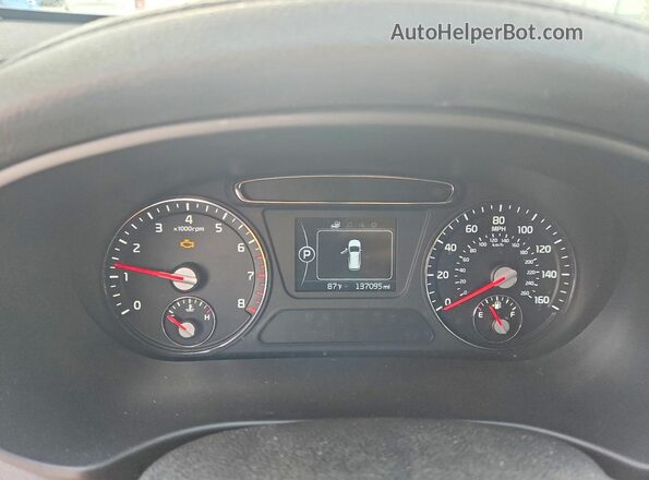 5XYPGDA53GG135442 2016 KIA SORENTO White Instrument cluster view