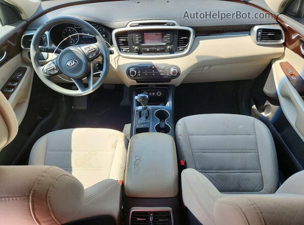5XYPGDA53GG143122 2016 KIA SORENTO White Widok deski rozdzielczej