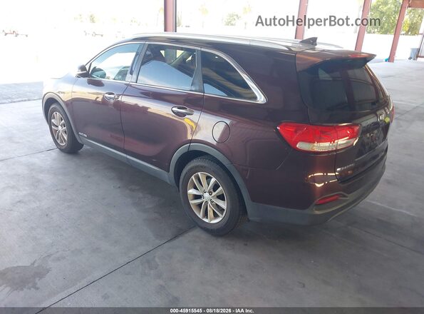 5XYPGDA54GG025774 2016 KIA SORENTO Red Задня ліва чверть