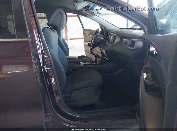 5XYPGDA54GG025774 2016 KIA SORENTO Red Вид салону спереду
