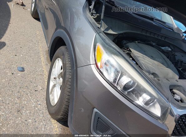 5XYPGDA54HG193609 2017 KIA SORENTO Gray Widok z przodu