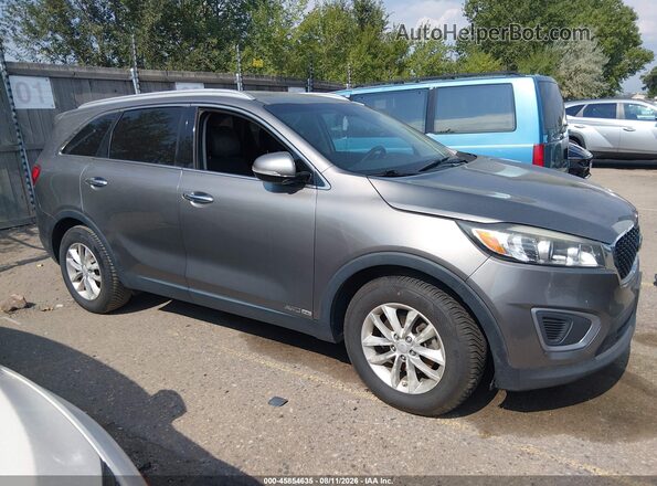 5XYPGDA54HG193609 2017 KIA SORENTO Gray Widok wnętrza z tyłu
