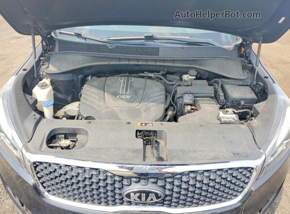5XYPGDA55GG086292 2016 KIA SORENTO Black Widok komory silnika