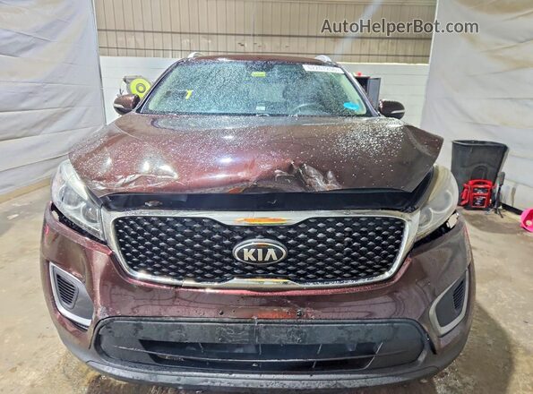 5XYPGDA56GG003369 2016 KIA SORENTO Burgundy წინა ხედი