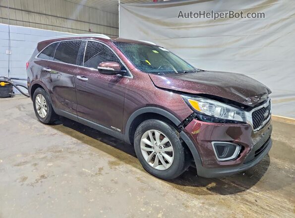 5XYPGDA56GG003369 2016 KIA SORENTO Burgundy წინა მარჯვენა