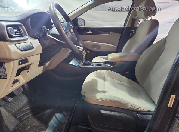 5XYPGDA56GG003369 2016 KIA SORENTO Burgundy წინა სალონის ხედი