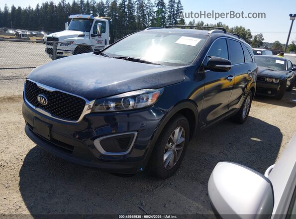5XYPGDA56HG276779 2017 KIA SORENTO Blue წინა მარცხენა ხედი სამი მეოთხედიდან