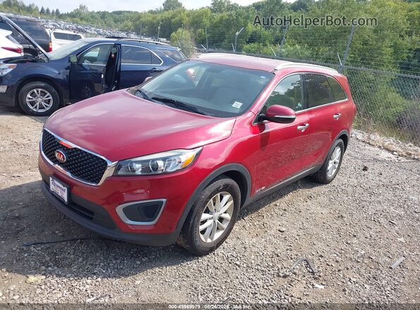 5XYPGDA56HG324121 2017 KIA SORENTO Красный Передняя левая четверть