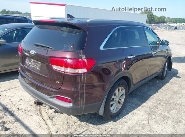 5XYPGDA57GG014087 2016 KIA SORENTO Maroon Trasero derecho