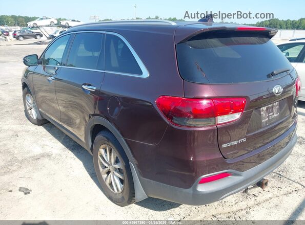 5XYPGDA57GG014087 2016 KIA SORENTO Maroon Trasero izquierdo