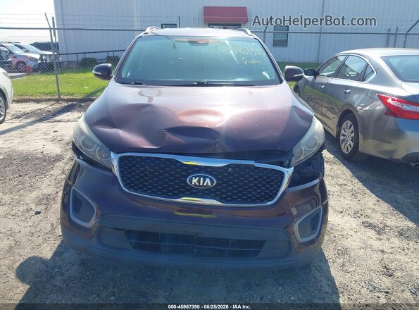 5XYPGDA57GG014087 2016 KIA SORENTO Maroon Vista del cuadro de instrumentos