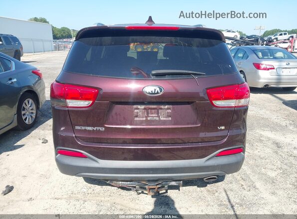 5XYPGDA57GG014087 2016 KIA SORENTO Maroon 