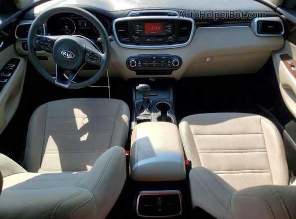 5XYPGDA57GG079232 2016 KIA SORENTO Black Առջևի վահանակի տեսք