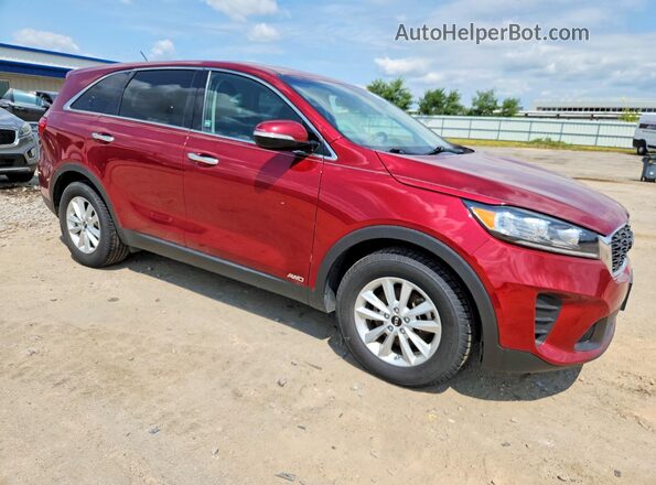 5XYPGDA57KG515585 2019 KIA SORENTO Red Przód prawy