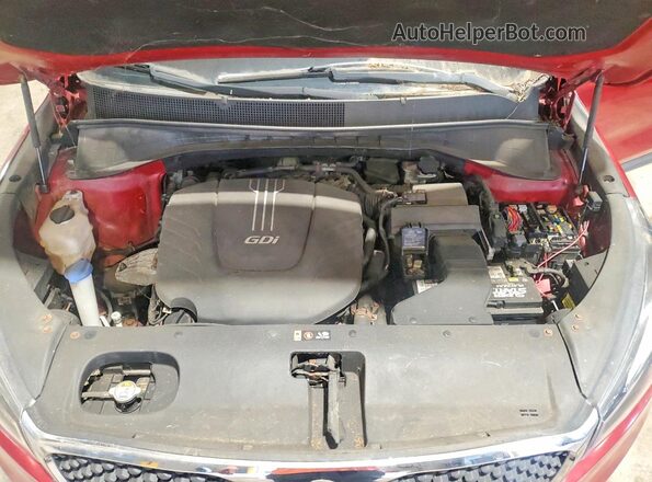 5XYPGDA58GG094290 2016 KIA SORENTO Бордовый Вид задней части салона