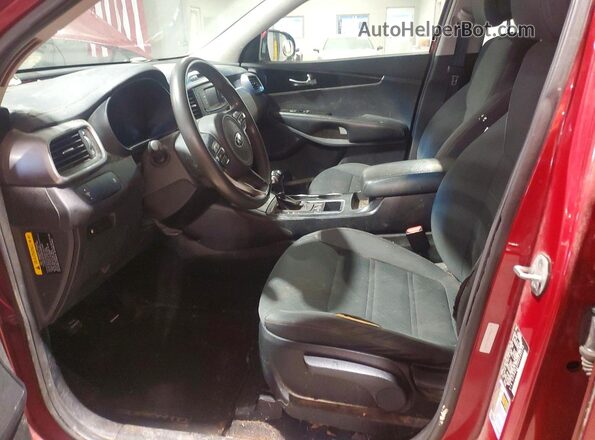 5XYPGDA58GG094290 2016 KIA SORENTO Бордовый Вид салона спереди