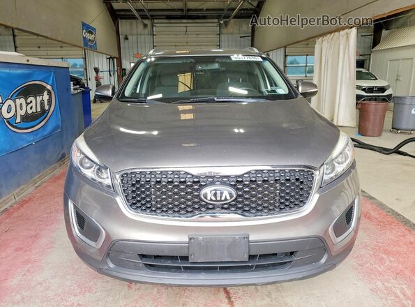 5XYPGDA58GG150924 2016 KIA SORENTO Gray Դիմացի տեսք