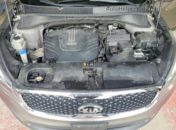 5XYPGDA58GG150924 2016 KIA SORENTO Gray Սալոնի հետևի տեսք