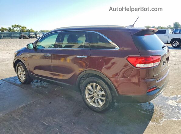 5XYPGDA58HG332995 2017 KIA SORENTO Burgundy Tył lewy