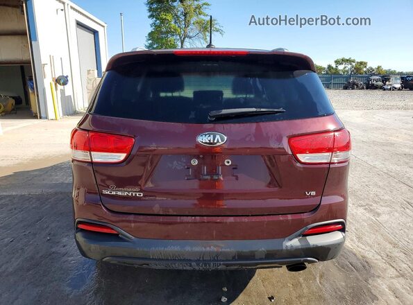 5XYPGDA58HG332995 2017 KIA SORENTO Burgundy Widok z tyłu