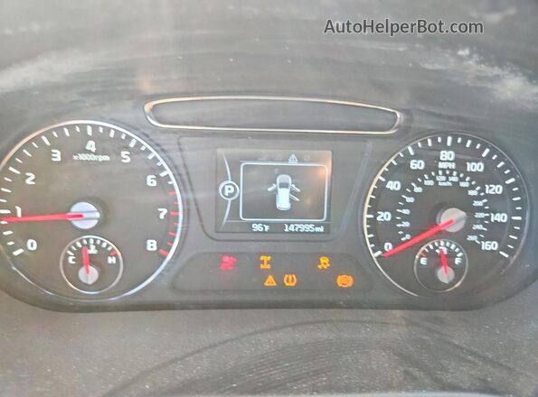5XYPGDA59GG035541 2016 KIA SORENTO Purple Вид щитка приладів