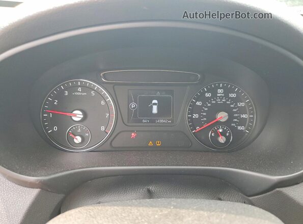 5XYPGDA59HG202093 2017 KIA SORENTO Burgundy Widok zestawu wskaźników