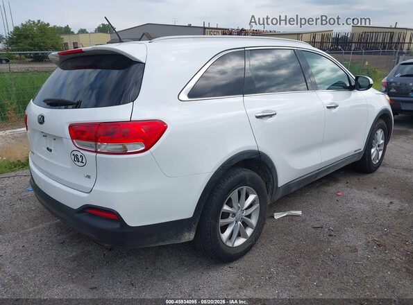 5XYPGDA59JG376249 2018 KIA SORENTO Белый Задняя правая четверть