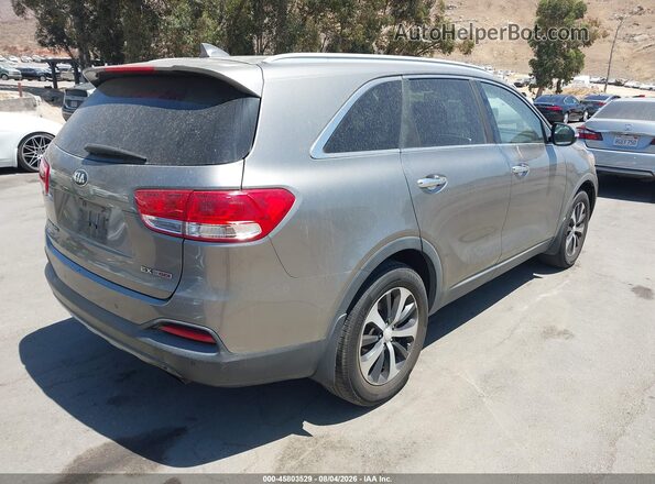 5XYPH4A10GG123176 2016 KIA SORENTO Gray უკანა მარჯვენა