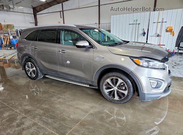 5XYPH4A12HG248231 2017 KIA SORENTO Серый Передняя правая четверть