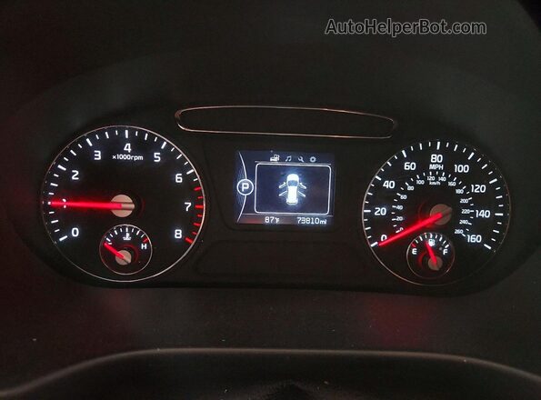 5XYPH4A12HG248231 2017 KIA SORENTO Серый Вид щитка приборов