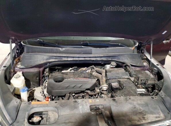 5XYPH4A14GG034758 2016 KIA SORENTO Burgundy Вид задньої частини салону