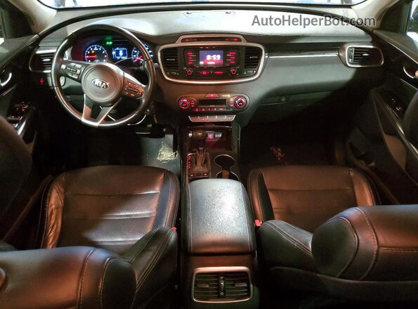 5XYPH4A14GG034758 2016 KIA SORENTO Burgundy Вид панелі приладів
