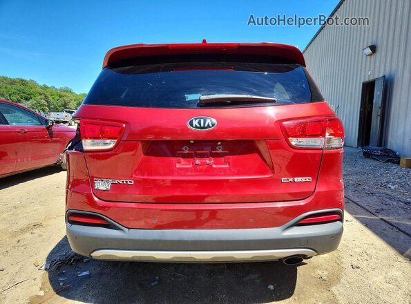 5XYPH4A14GG127912 2016 KIA SORENTO Red Widok z tyłu