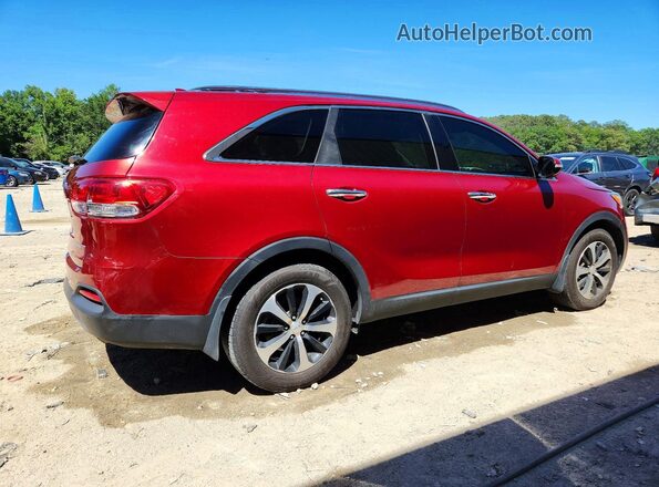5XYPH4A14GG127912 2016 KIA SORENTO Red Tył prawy