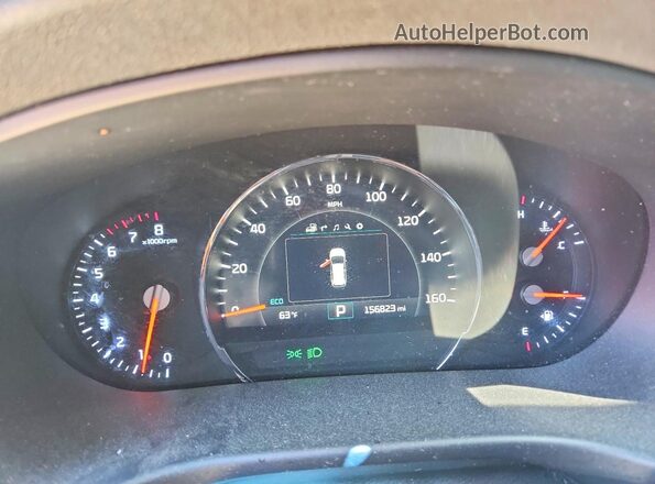 5XYPH4A14GG127912 2016 KIA SORENTO Red Widok zestawu wskaźników