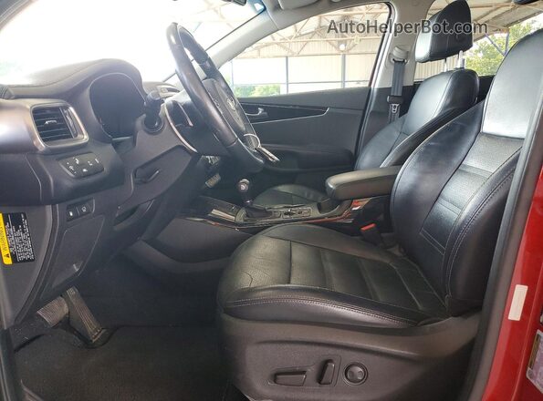 5XYPH4A14HG276094 2017 KIA SORENTO Red წინა სალონის ხედი