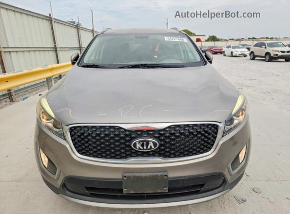 5XYPH4A16GG047429 2016 KIA SORENTO Gray Вид спереду