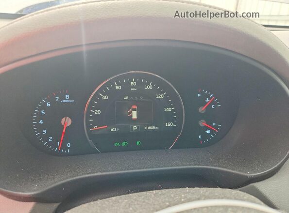 5XYPH4A16GG047429 2016 KIA SORENTO Gray Вид щитка приладів