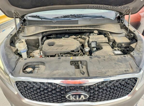 5XYPH4A16GG047429 2016 KIA SORENTO Gray Вид підкапотного простору