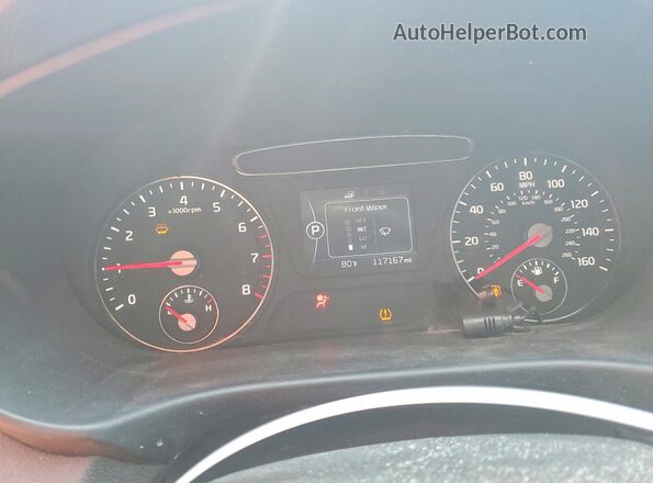 5XYPH4A19GG059428 2016 KIA SORENTO Black Widok zestawu wskaźników