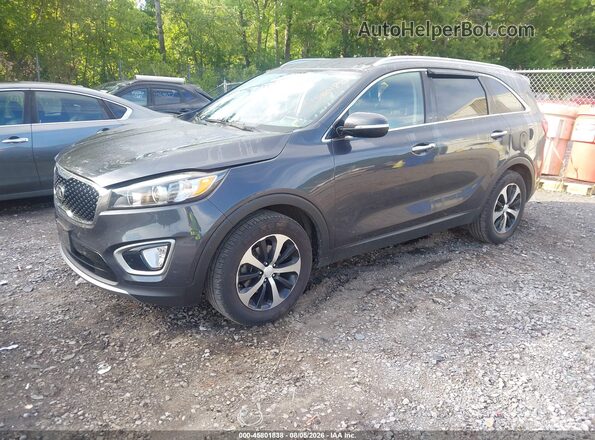 5XYPH4A19HG240725 2017 KIA SORENTO Gray Vista tres cuartos delantera izquierda