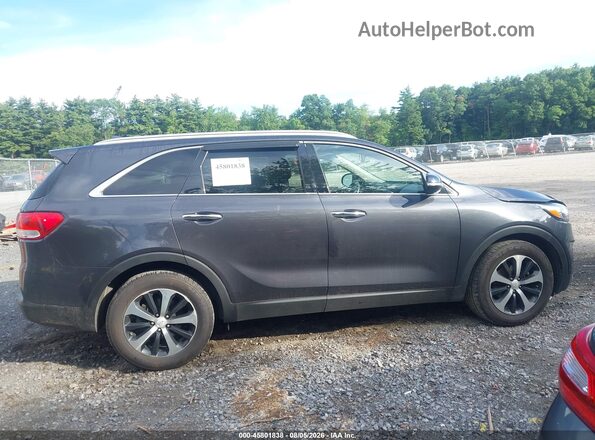 5XYPH4A19HG240725 2017 KIA SORENTO Gray Vista interior trasera