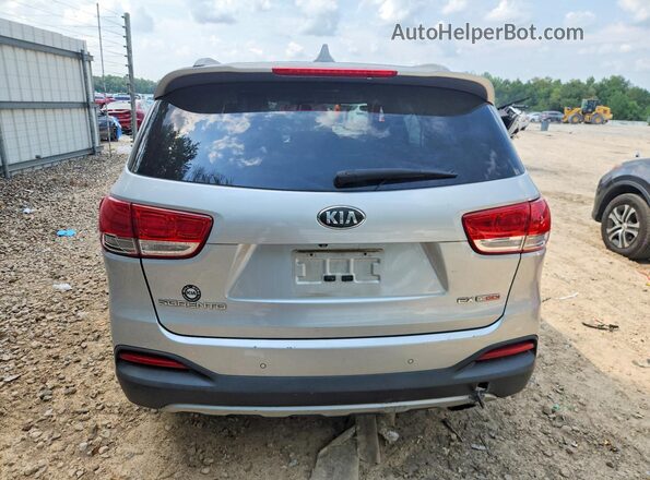 5XYPH4A1XGG007645 2016 KIA SORENTO Серебряный Вид сзади