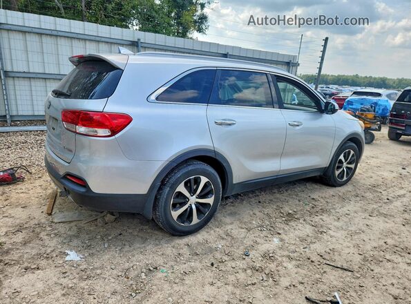 5XYPH4A1XGG007645 2016 KIA SORENTO Серебряный Задняя правая четверть