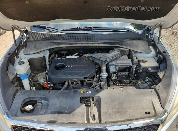 5XYPH4A1XGG007645 2016 KIA SORENTO Серебряный Вид подкапотного пространства